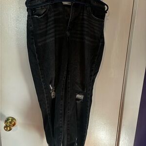 Maurice’s Women's Black Distressed Jeans